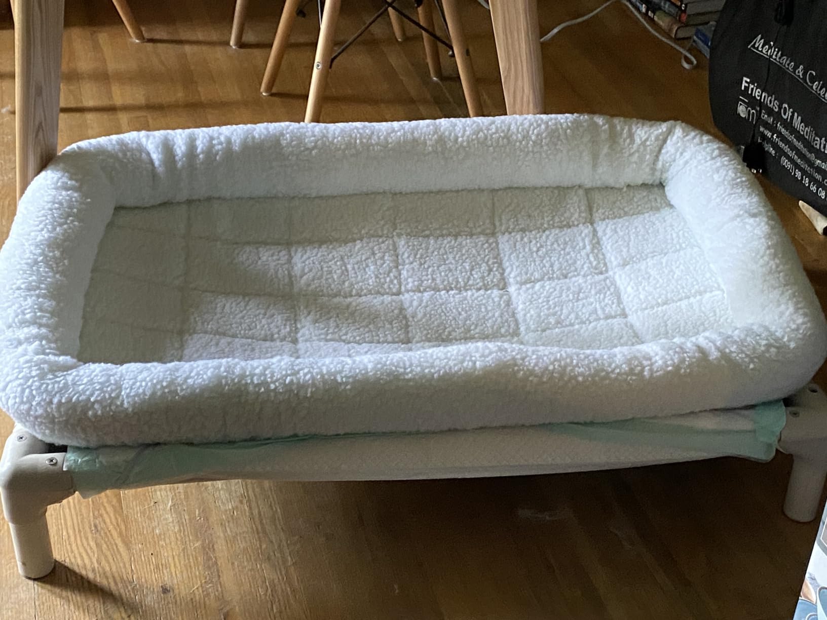 MidWest Homes for Pets QuietTime XXS Dog Bed - Gray Faux Fur Bolster, Ultra-Soft and Machine Washable, Fits 18-Inch Crates and Carriers, for Small Dogs and Cats customer photo 2