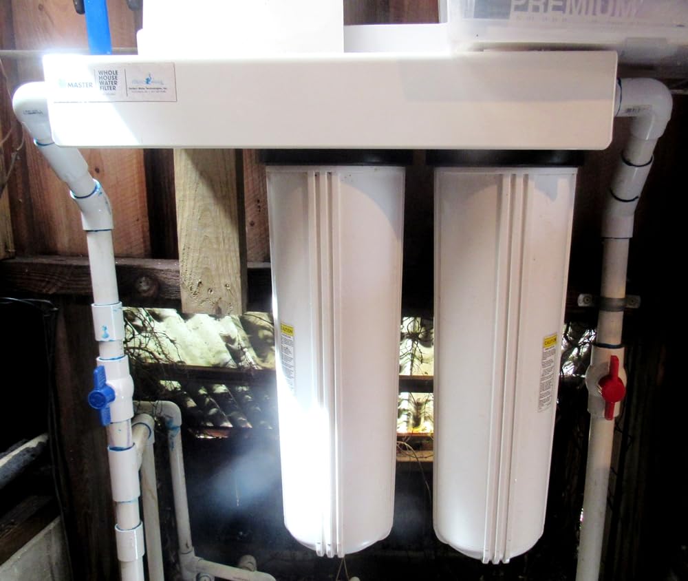 Home Master Whole House Three Stage Water Filtration System with Fine Sediment, Iron and Carbon, Blue customer photo 1