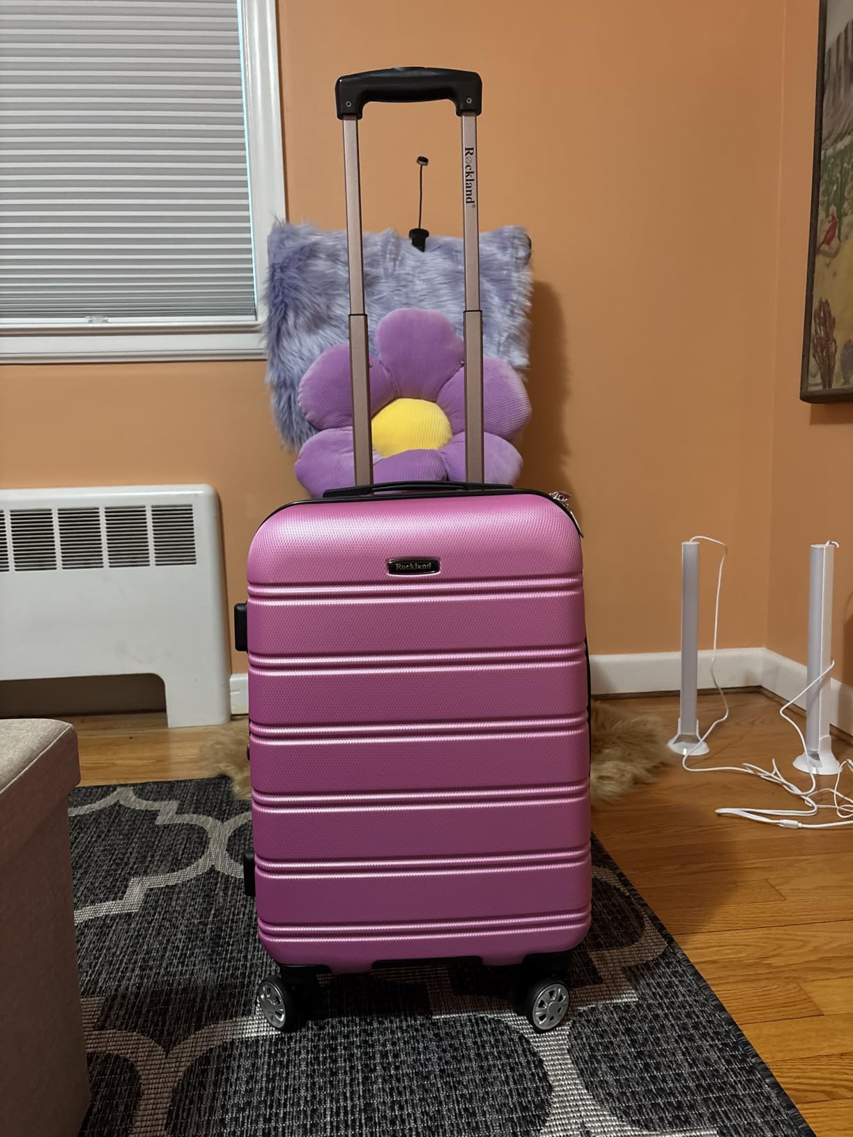 Rockland Melbourne Hardside 3 Piece Expandable Spinner Wheel Luggage Set, (20