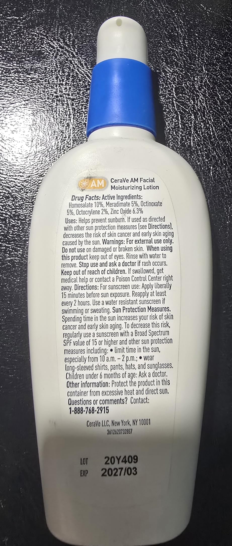 CeraVe AM Facial Daily Moisturizer, SPF 30 Face Sunscreen, 3oz customer photo 1