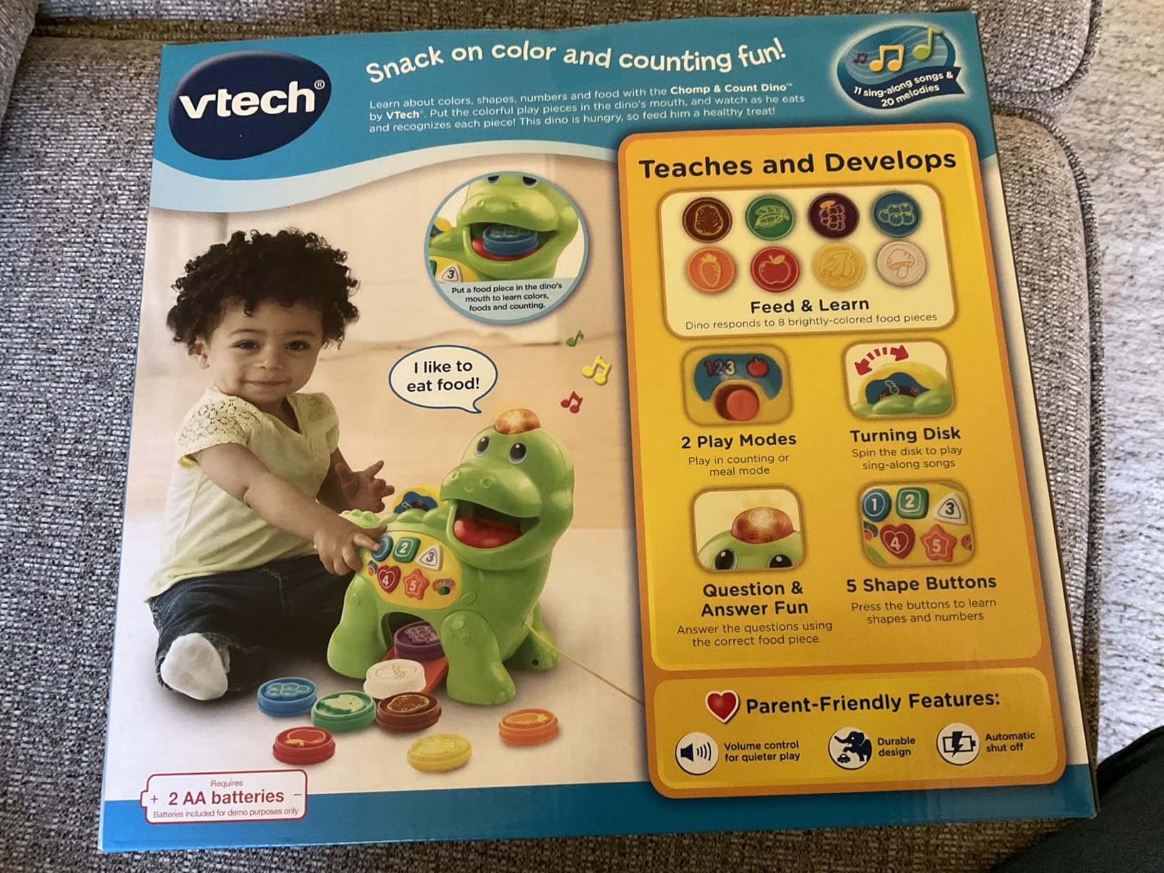 VTech Chomp and Count Dino, Green customer photo 2