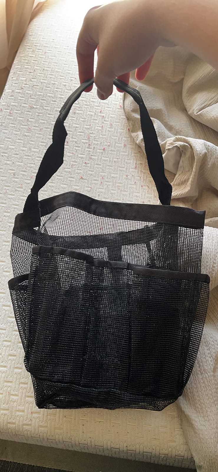 Mesh Shower Caddy Portable - 9 Pockets for College Dorm Room Essential customer photo 1