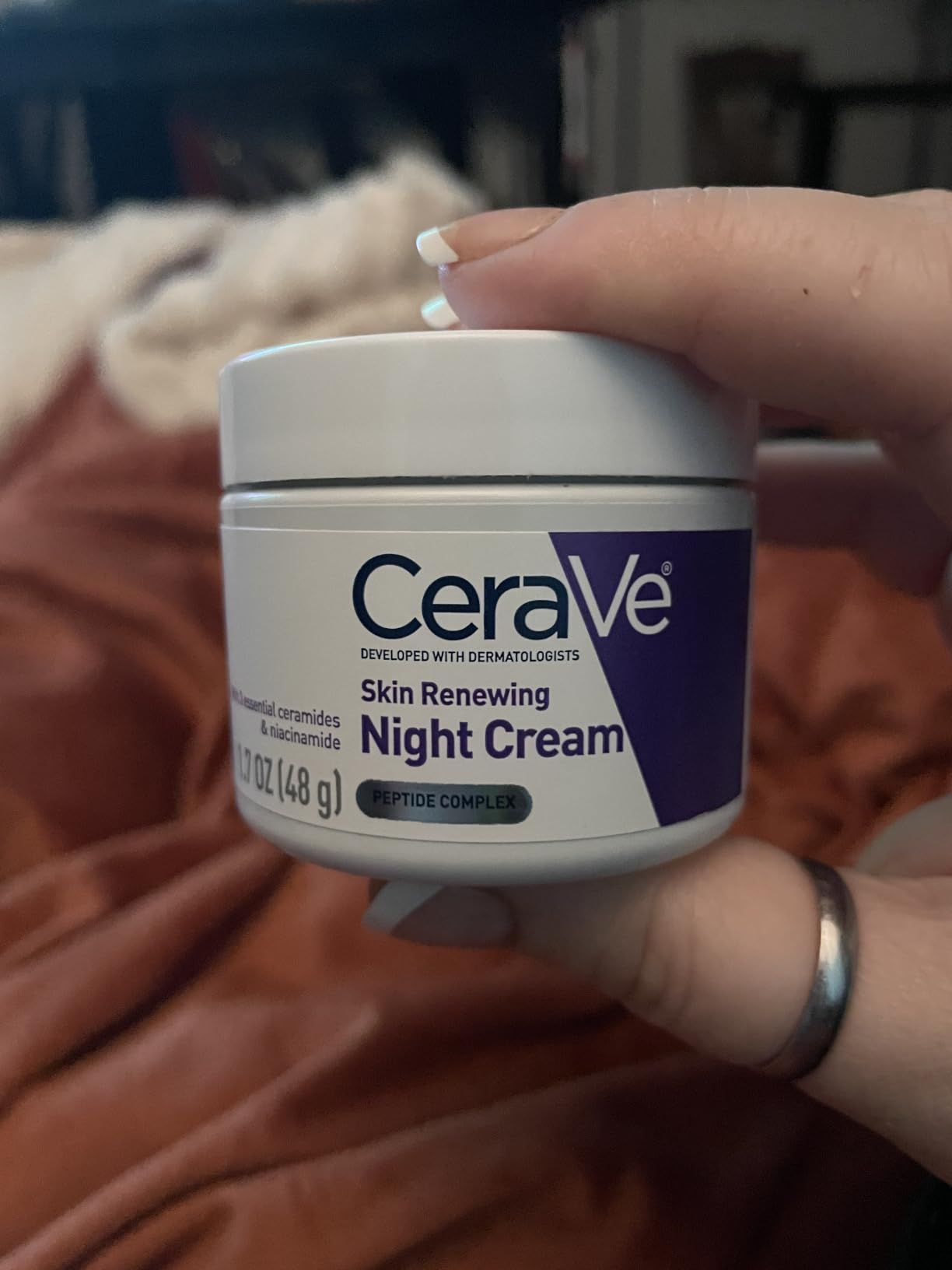 CeraVe Night Cream, Facial Moisturizer with Peptides & Niacinamide, 1.7oz customer photo 1