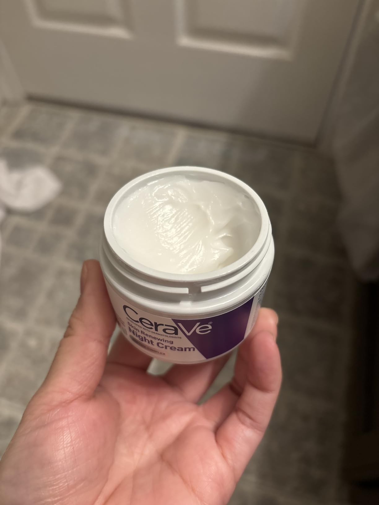 CeraVe Night Cream, Facial Moisturizer with Peptides & Niacinamide, 1.7oz customer photo 2