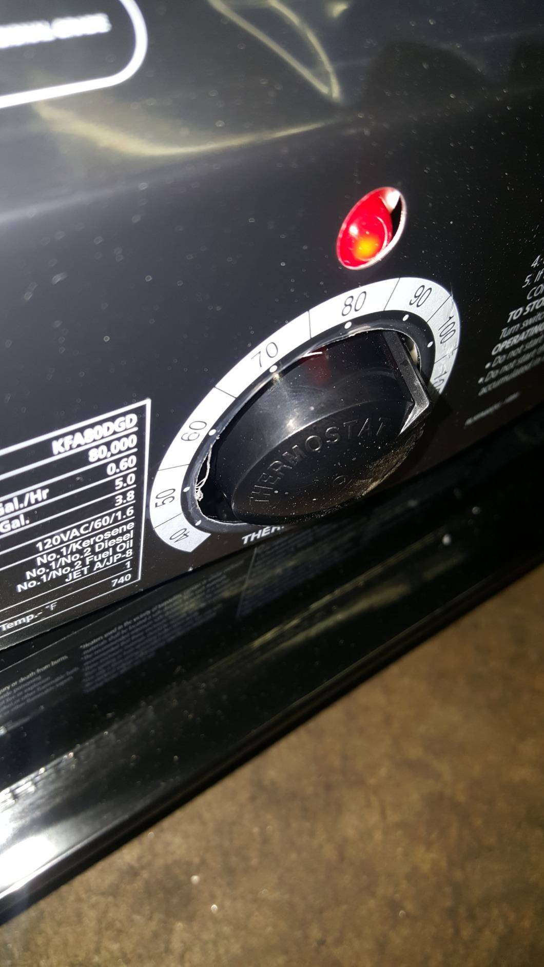 Dyna-Glo Delux KFA80DGD 80,000 BTU Kerosene Forced Air Heater customer photo 1