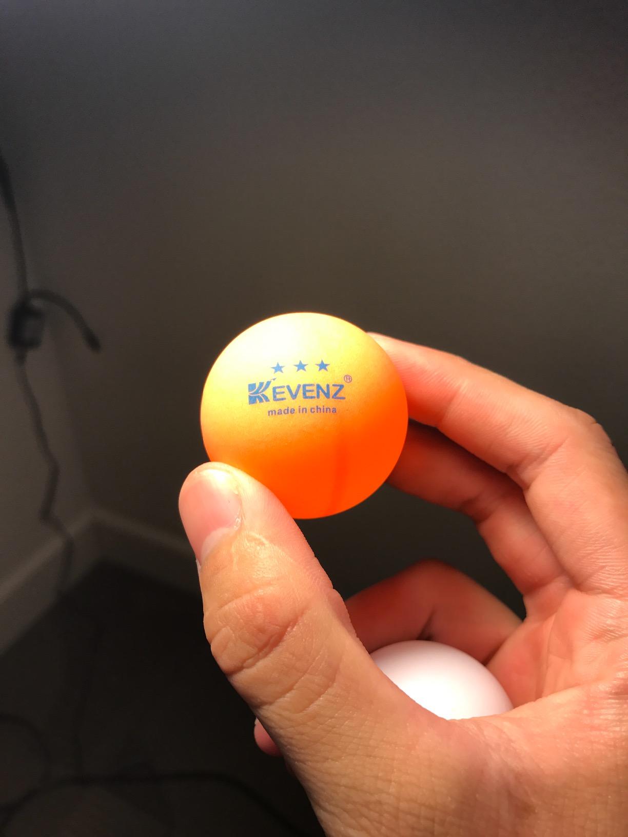 KEVENZ 72-Pack 3-Star 40+ Table Tennis Ball, Buy 60 Pcs Orange Training Ping Pong Balls, Get 12 Pcs Orang Match Balls customer photo 1
