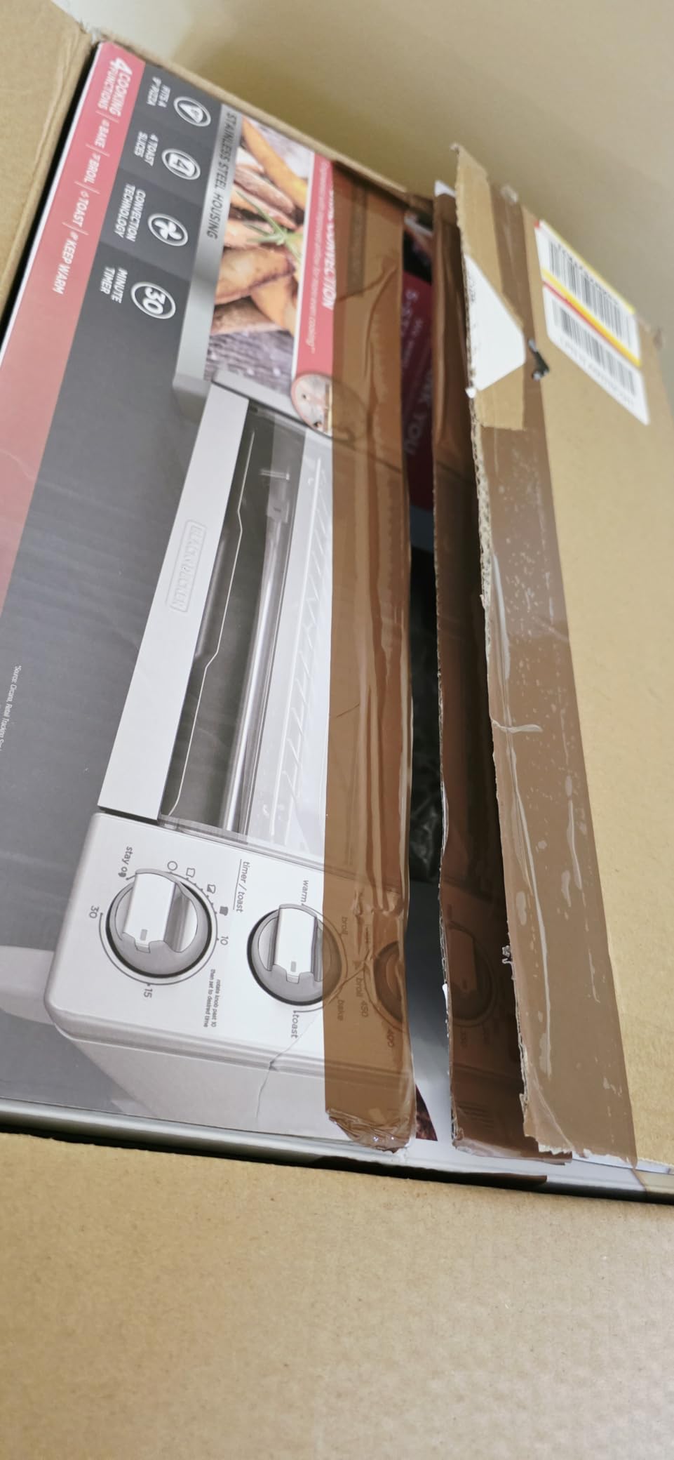 BLACK+DECKER 4-Slice Toaster Oven with Natural Convection, Stainless Steel, TO1760SS (TO1760SST-1) customer photo 1