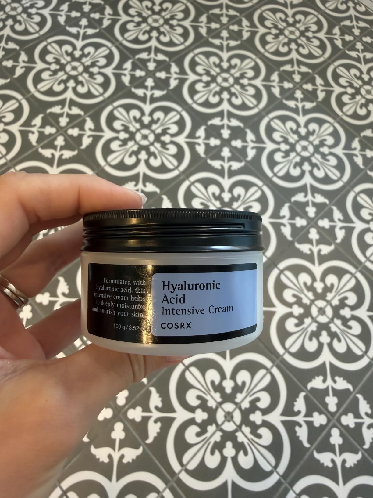 COSRX Hyaluronic Acid Cream, Daily Moisturizer for Sensitive Skin, 3.52 oz customer photo 1