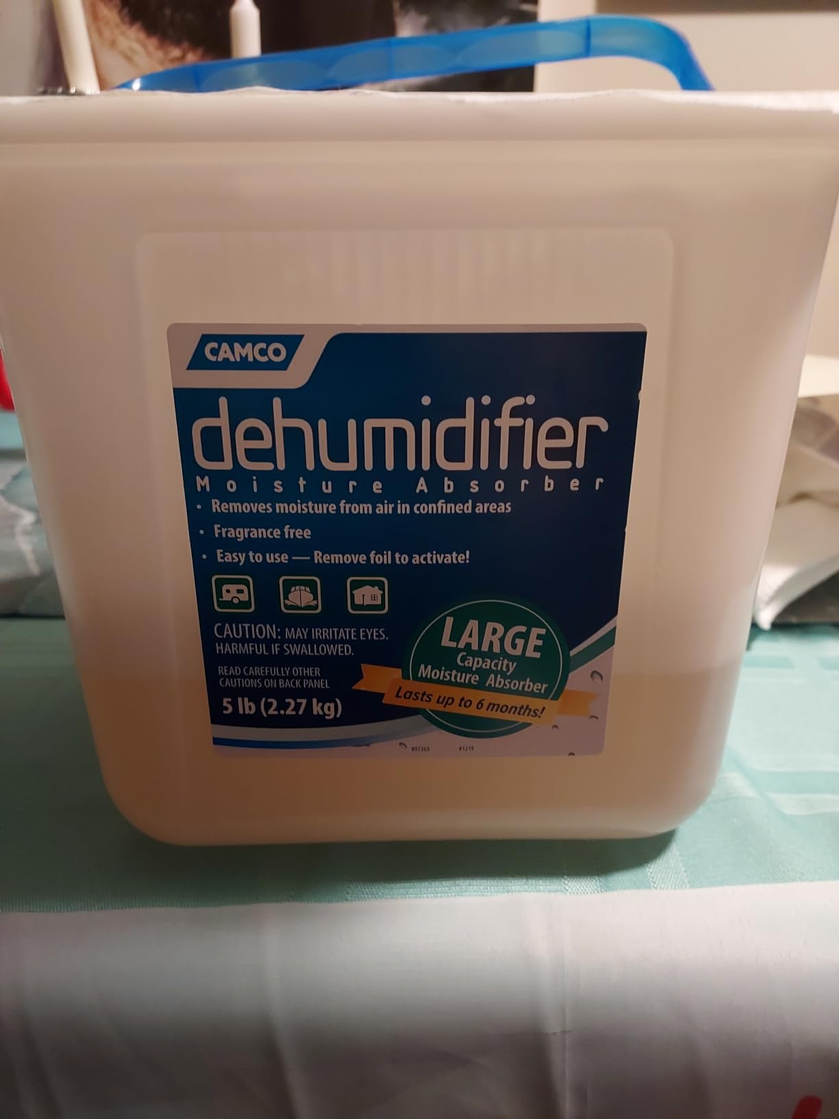 Camco Moisture Absorber Bucket - Features Fast-Acting Moisture-Absorbing Agent - No-Fragrance Beads – Use with RV Storage, Camper Organization & More (44282) customer photo 1