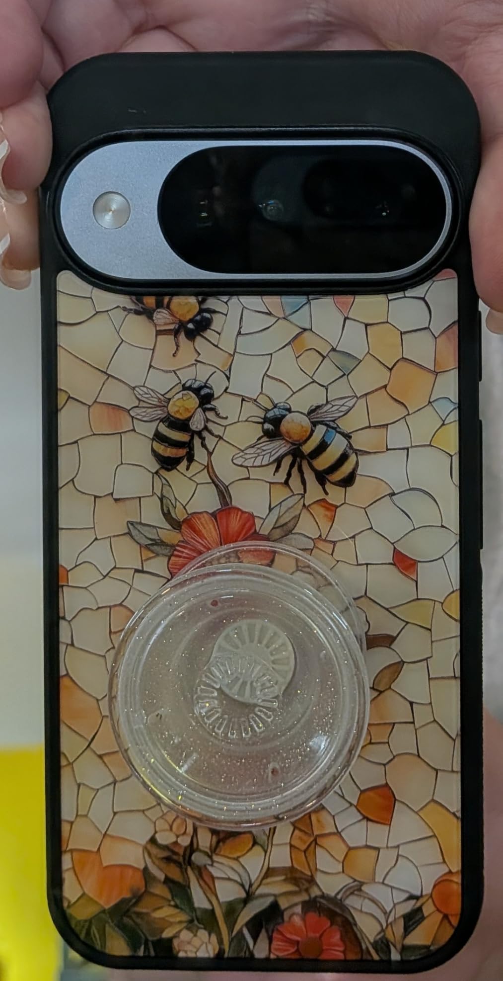 PopSockets Adhesive Phone Grip, Holder- Black customer photo 2