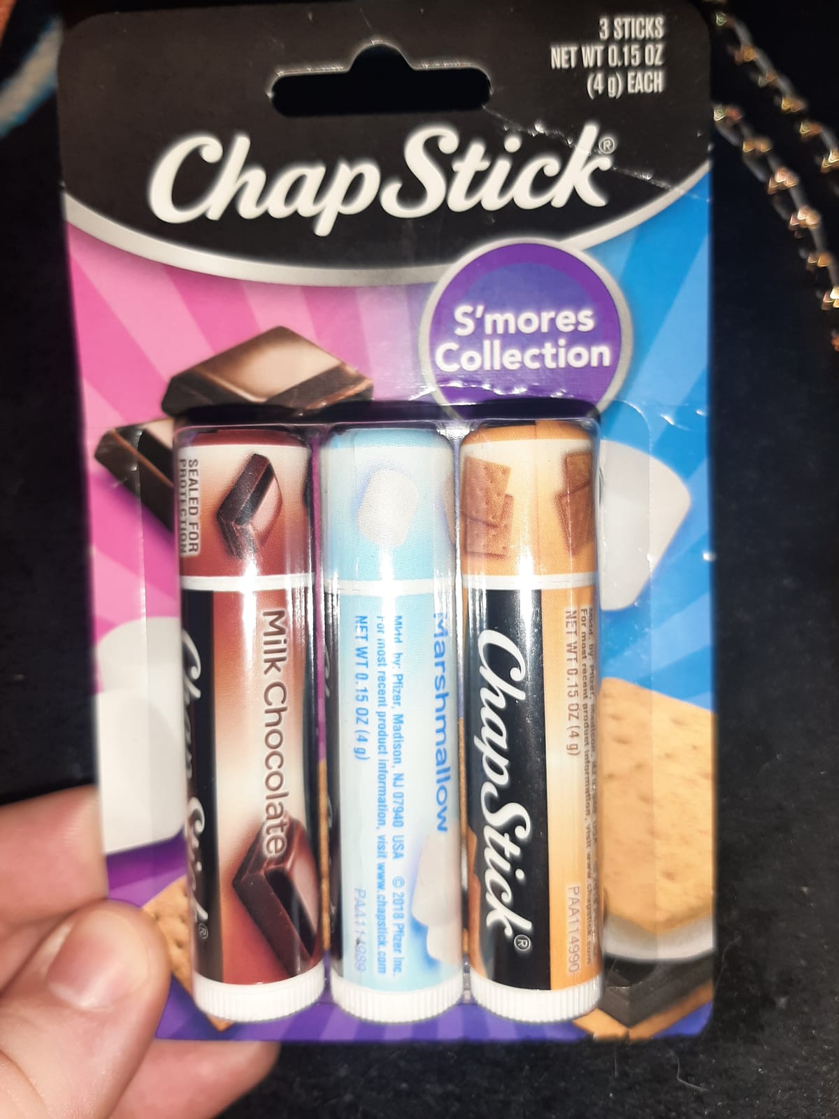 ChapStick S'more Collection Variety Pack Lip Balm Tube, Lip Care, 0.15 Ounce (Pack of 3) customer photo 1