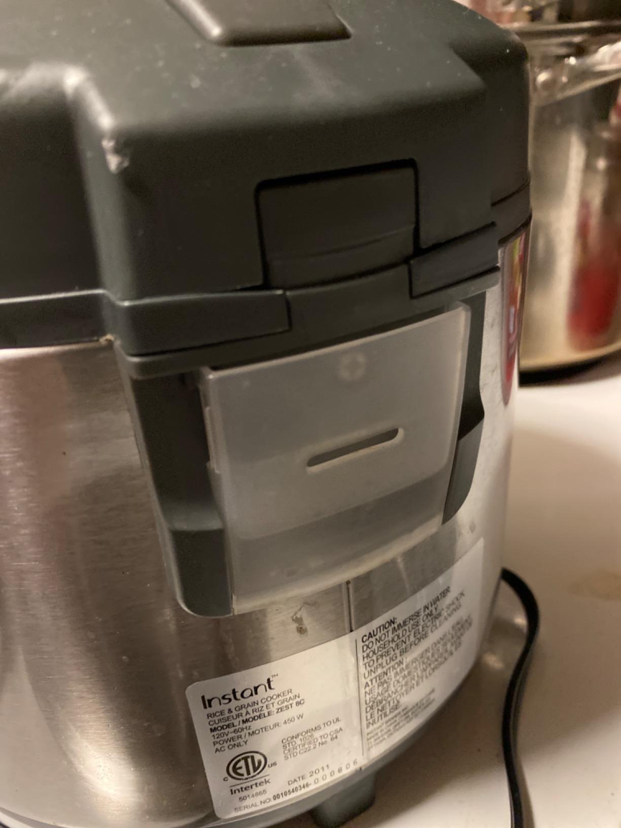 Instant Pot Zest 8 Cup One Touch Rice Cooker, From the Makers of Instant Pot, Steamer, Cooks Rice, Grains, Quinoa and Oatmeal, 8-cup cooked/4-cup uncooked, No Pressure Cooking Functionality customer photo 2