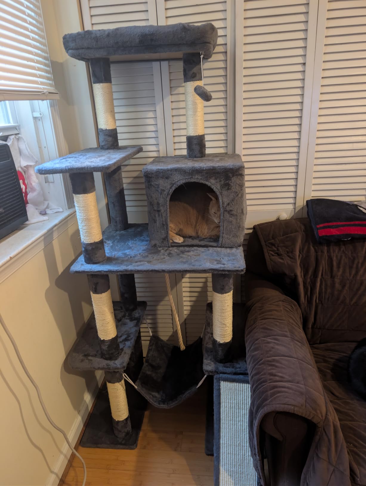 Yaheetech 63in Sturdy Large Cat Tree for Indoor Heavy Cats, Tall Tower customer photo 1