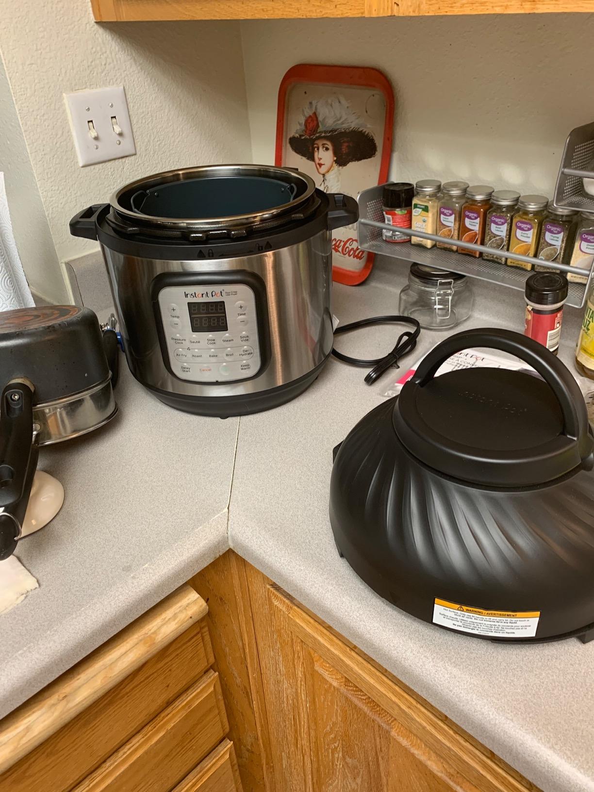 Instant Pot Duo Crisp 8 Qt 11-in-1 Air Fryer + Pressure Cooker, Steel customer photo 2