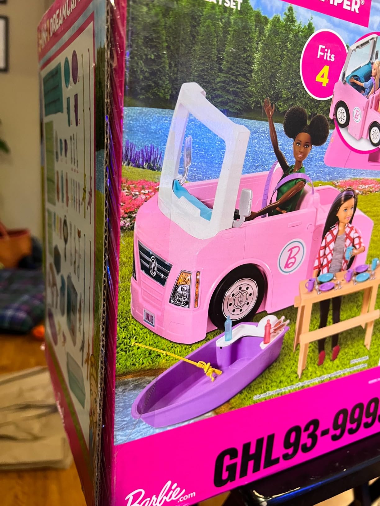Barbie 3-in-1 DreamCamper Vehicle, Approx. 3-ft, Transforming Camper with Pool, Truck, Boat and 60 Accessories, Makes a Great Gift for 3 to 7 Year Olds customer photo 2
