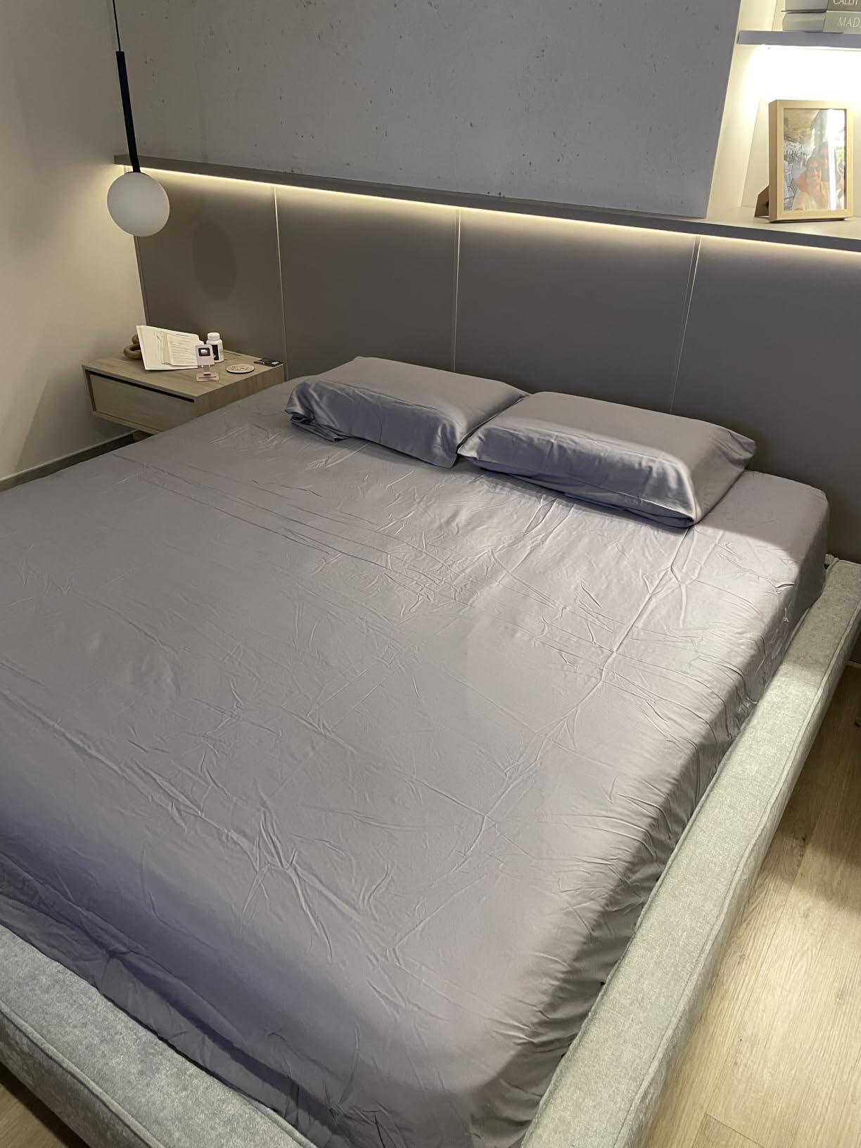 Bedsure PureWoven 100% Rayon Derived from Bamboo, Queen Sheets, 4 Pieces customer photo 2