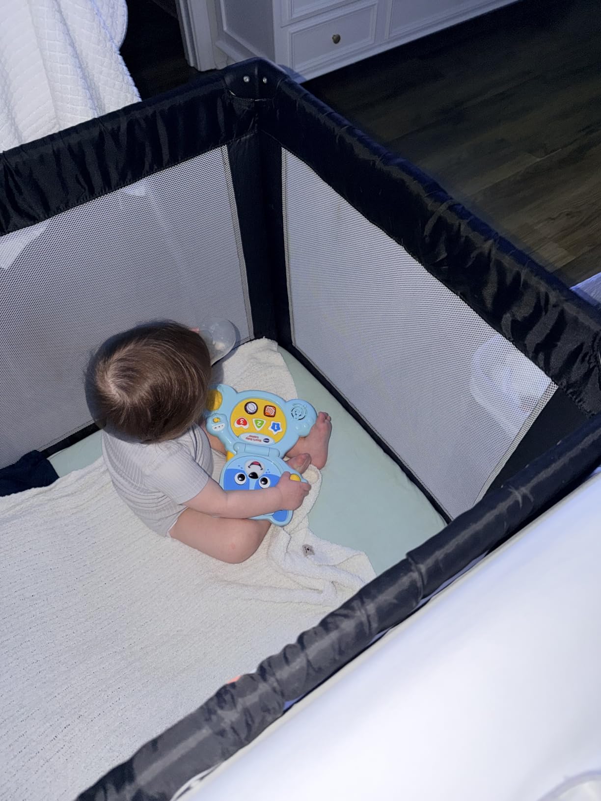 Dream On Me Nest Portable Playard, Lightweight, Foldable, Carry Bag, Pink customer photo 2