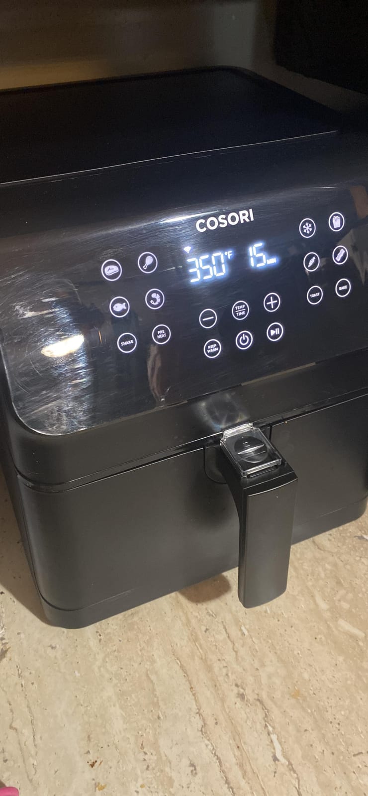 COSORI Air Fryer Pro Smart 5.8QT that Roast, Bake, 3-Way Control, 12-IN-1 Customizable Functions, Online Recipes, Detachable Basket, Works with Alexa & Google Assistant customer photo 1