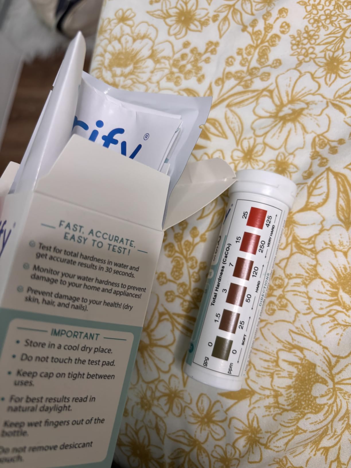 Varify Water Hardness Test Kit - Hard Water Test Strips for Well & Home customer photo 1