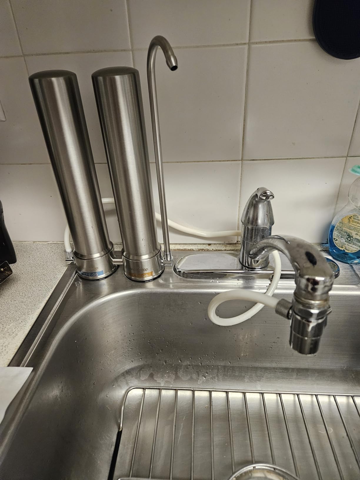 Waterdrop CTF-01 Water Filter for Sink Faucet, Stainless Steel, 1 Filter customer photo 1