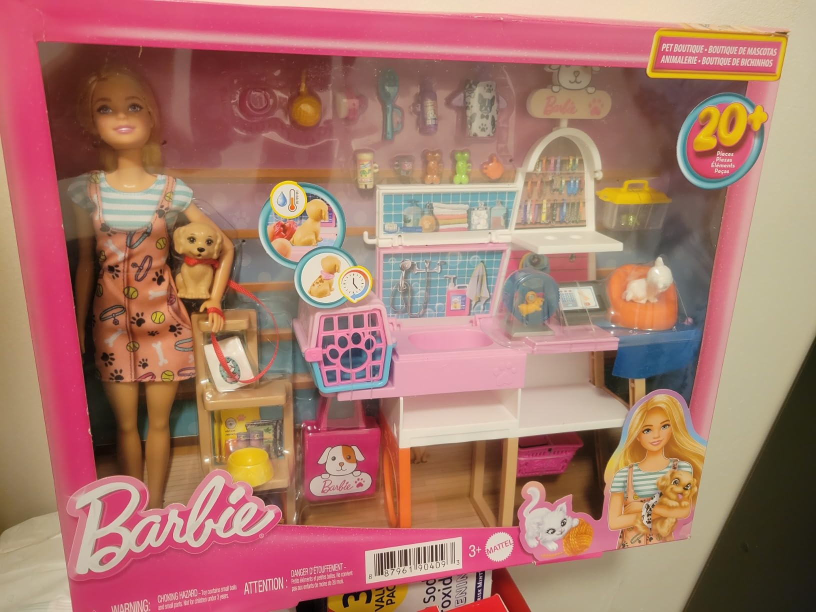 Barbie Doll (11.5-in Blonde) and Pet Boutique Playset customer photo 2