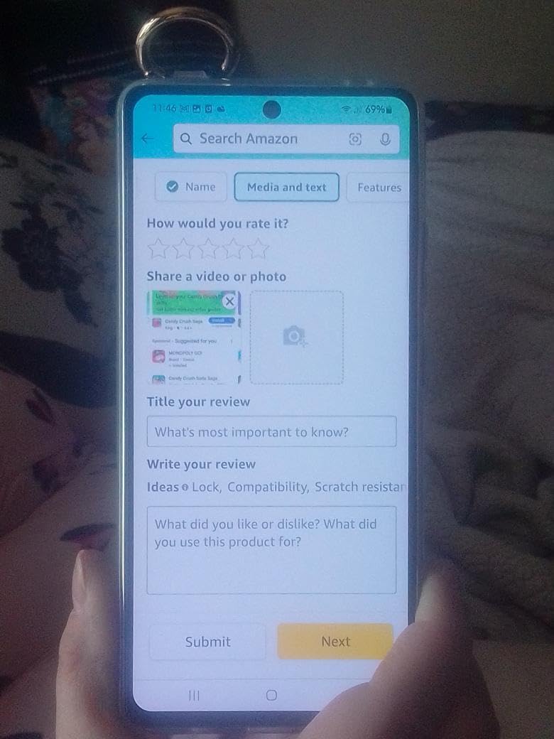 Samsung Galaxy A71 5G, 128GB, Prism Cube Black - Unlocked (Renewed) customer photo 2