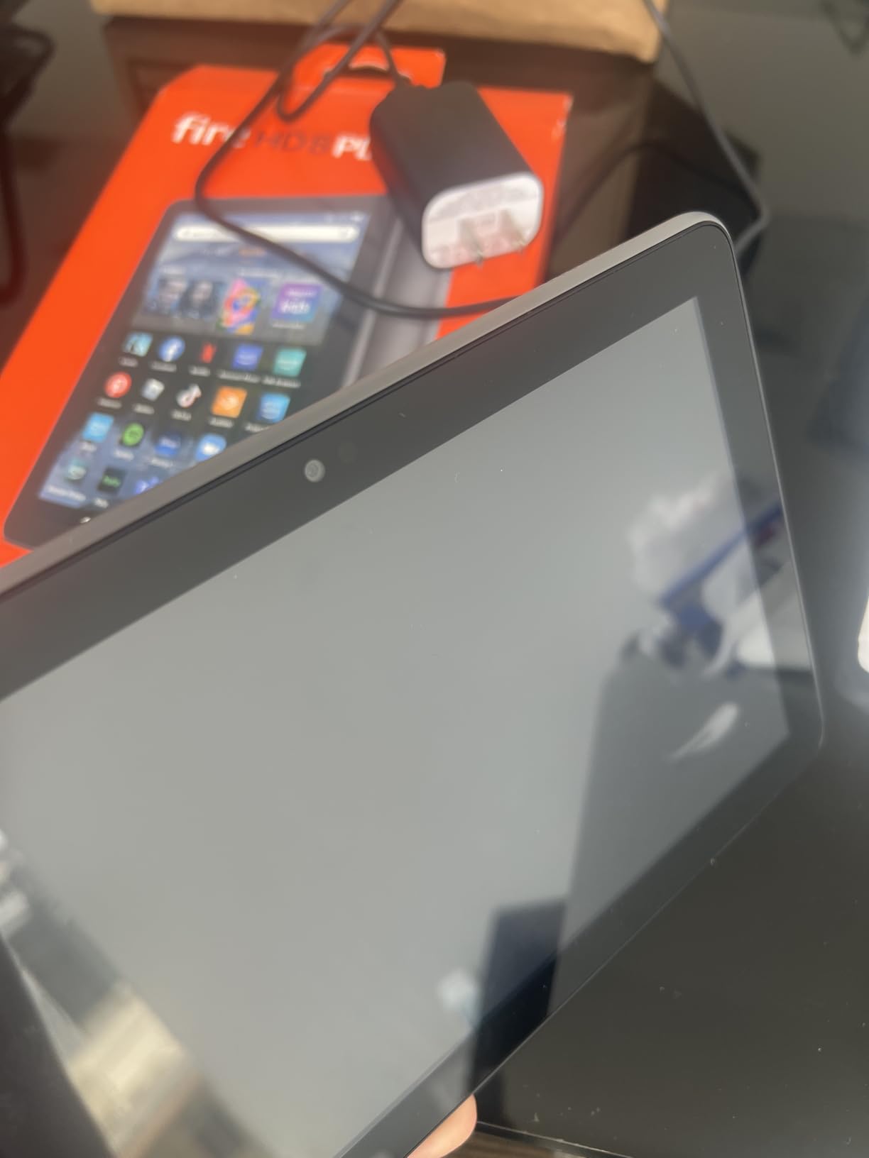 Amazon Fire HD 8 Plus tablet, 8” HD Display, 32 GB, 30% faster processor, 3GB RAM, wireless charging, (2022 release), Gray customer photo 1