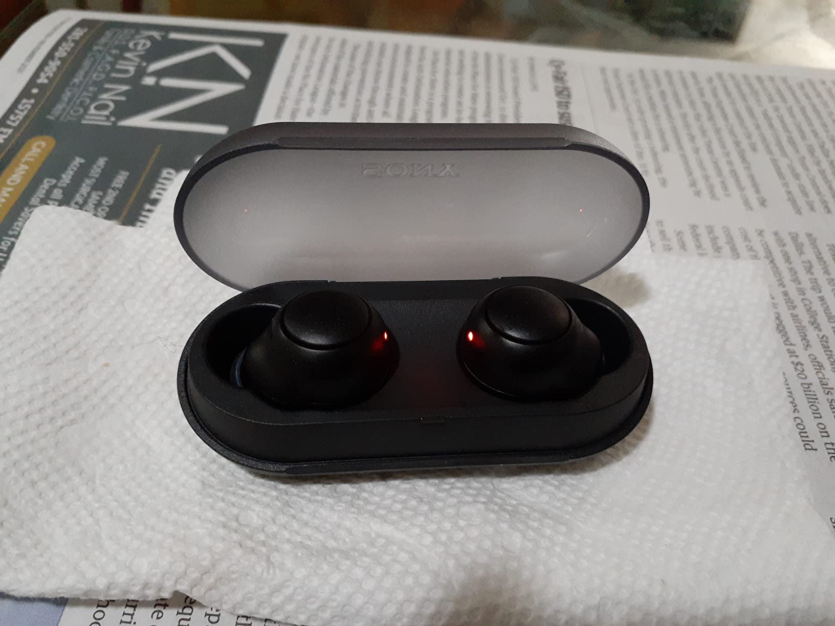 Sony WF-C500 Truly Wireless In-Ear Bluetooth Earbud Headphones with Mic and IPX4 water resistance, Black customer photo 1