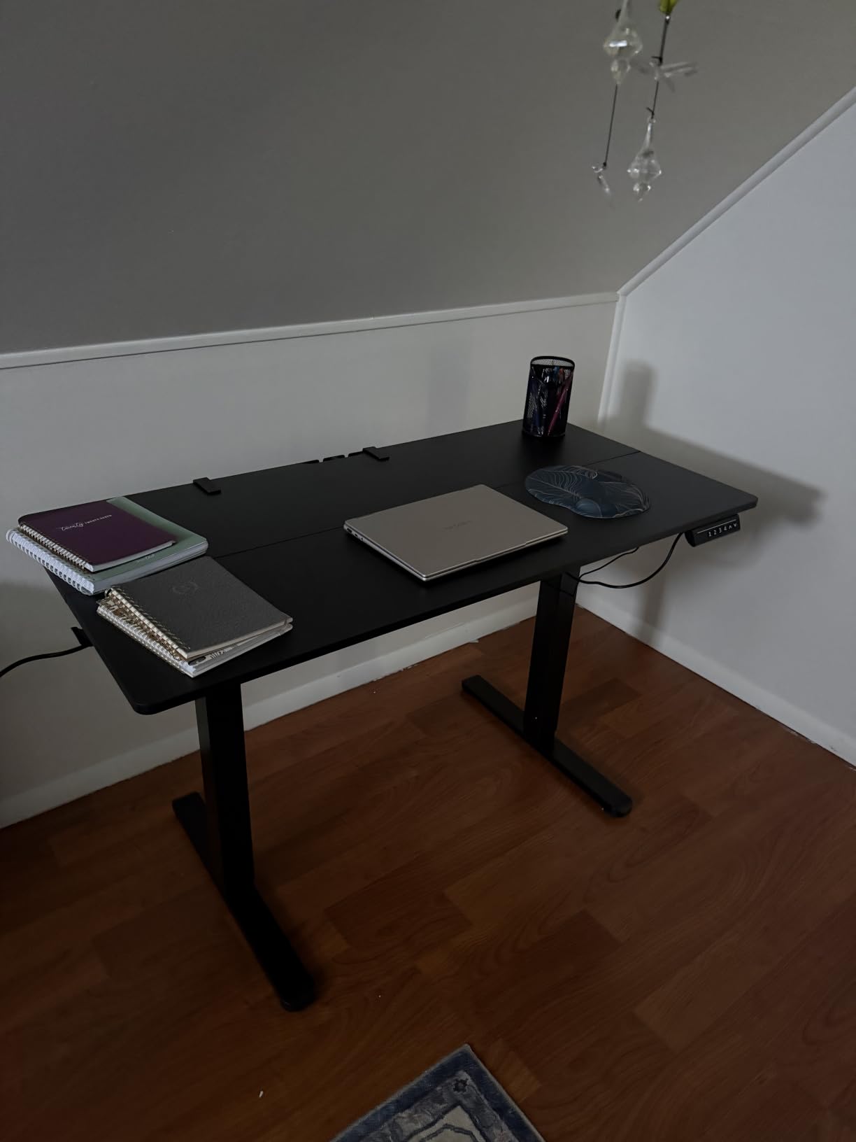 ErGear 48 X 24 Inch Height Adjustable Electric Standing Desk, Black customer photo 1