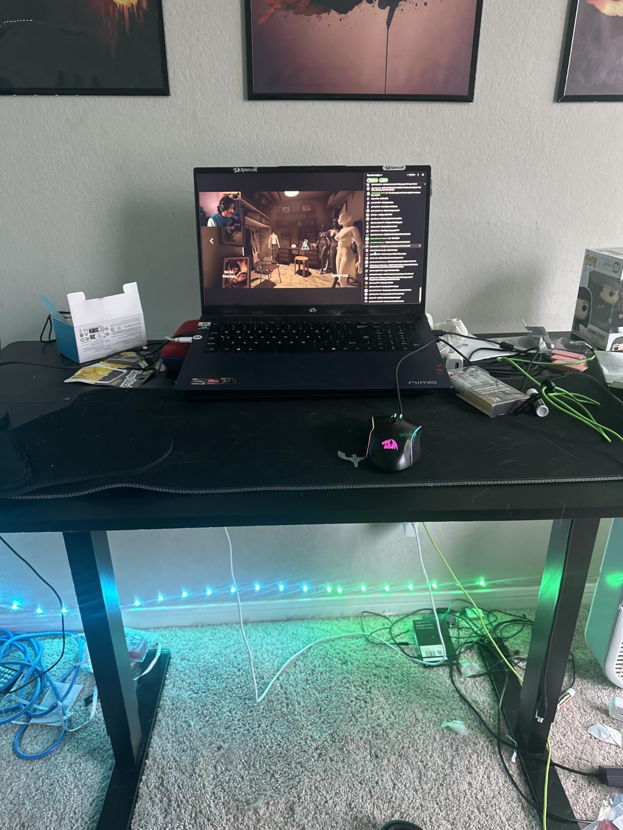 ErGear 48 X 24 Inch Height Adjustable Electric Standing Desk, Black customer photo 2
