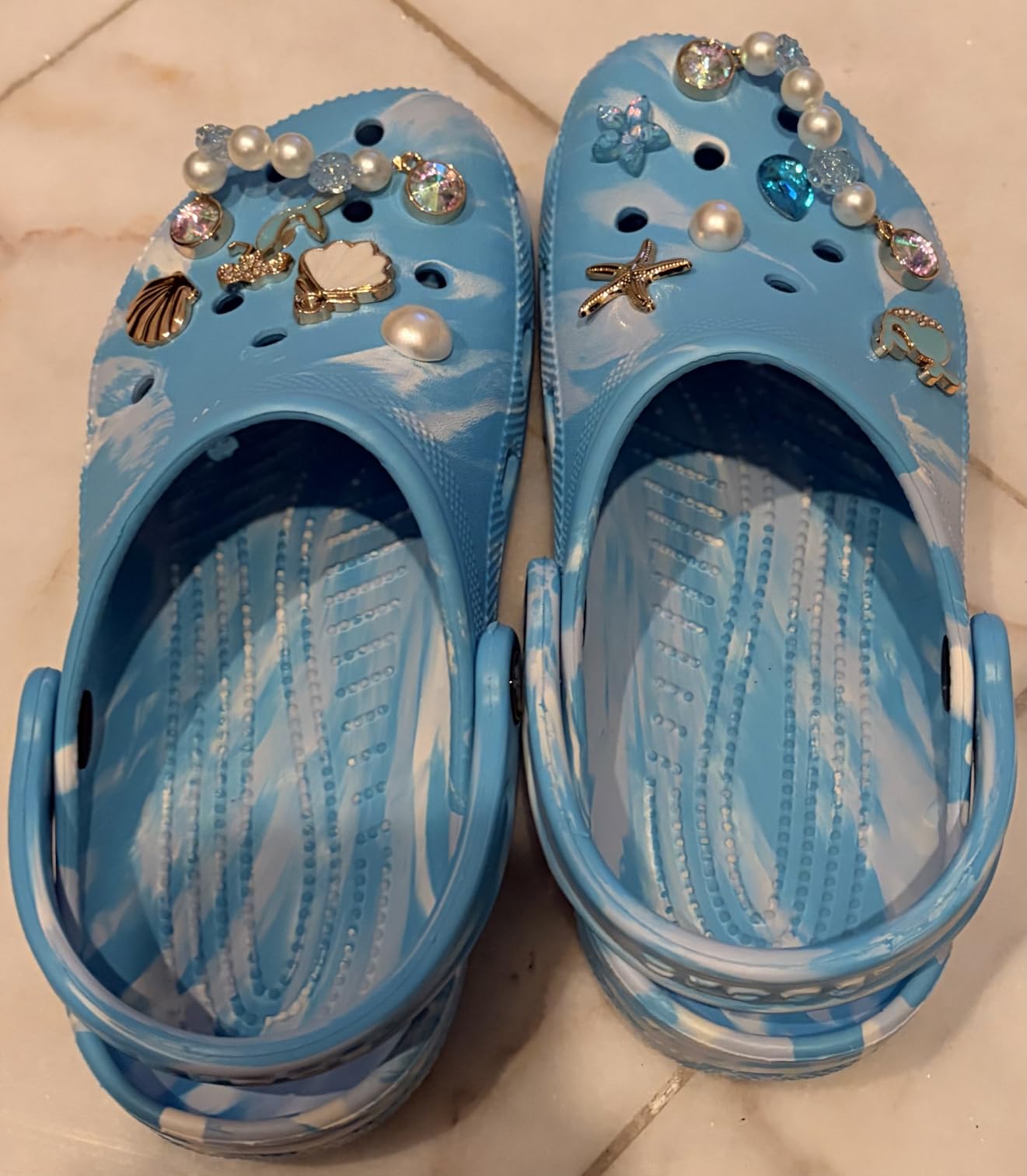 Crocs Unisex-Adult Classic Marbled Tie-dye Clogs customer photo 1