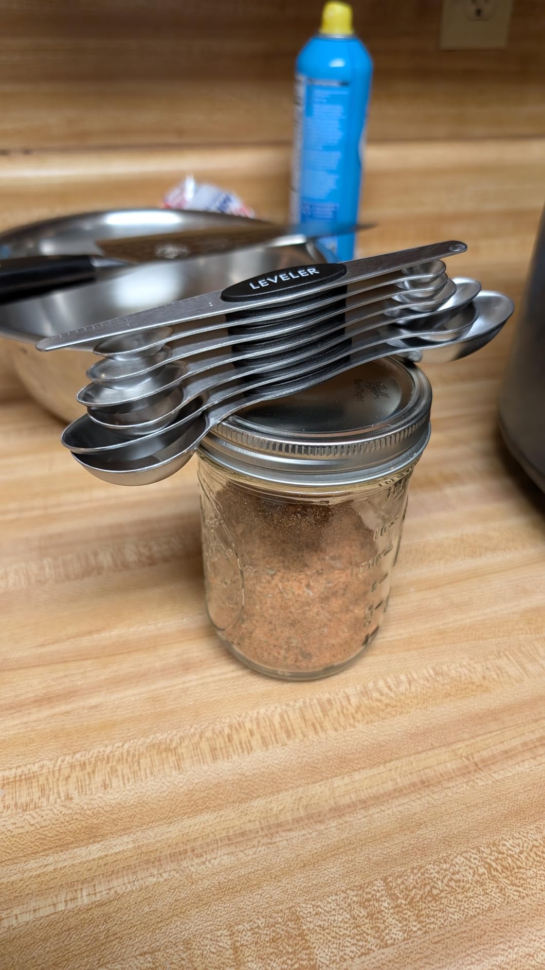 Magnetic Measuring Spoons Set Stainless Steel with Leveler-9pcs Stackable Measuring Cups for Baking-Measuring Cups and Spoon Set Kitchen Gadgets Apartment Essentials Fits in Spice Jars customer photo 2