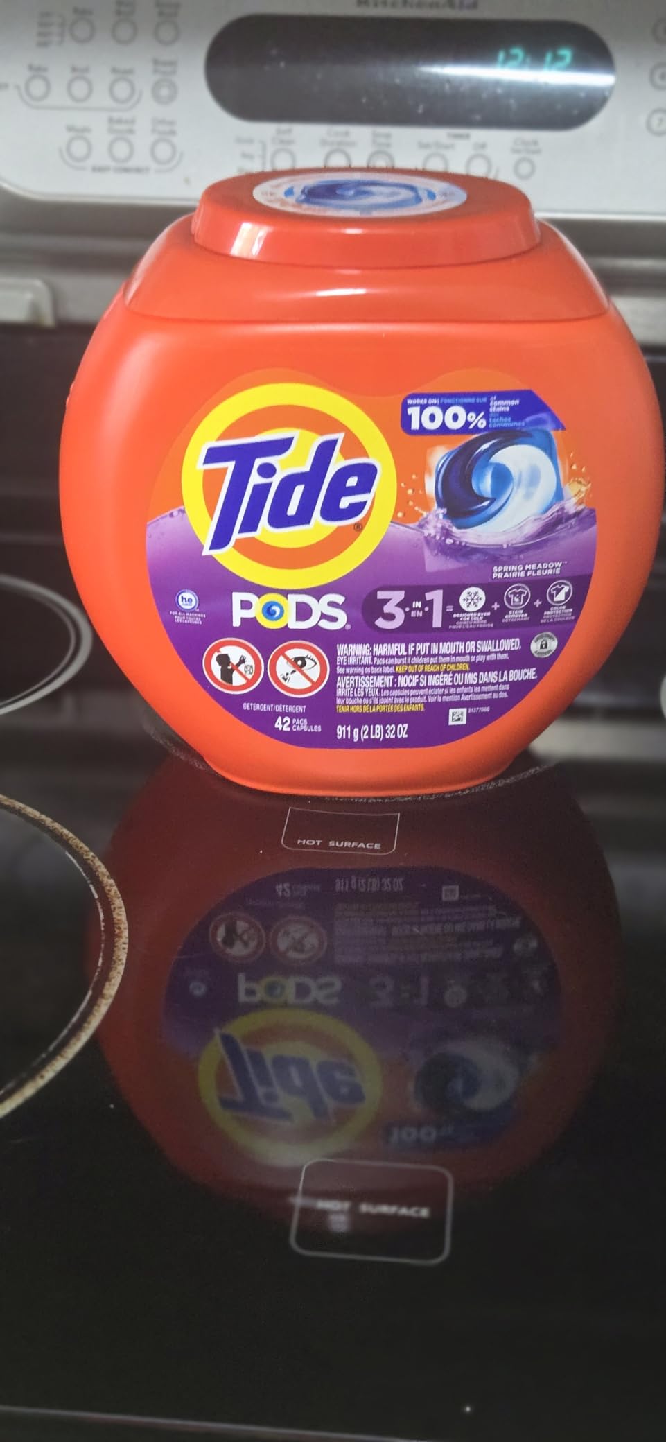 Tide PODS laundry detergent pacs, 3-in-1 Stain Remover, Odor Fighter, Color Protector, 76 Count, HE compatible, Spring Meadow Scent customer photo 2