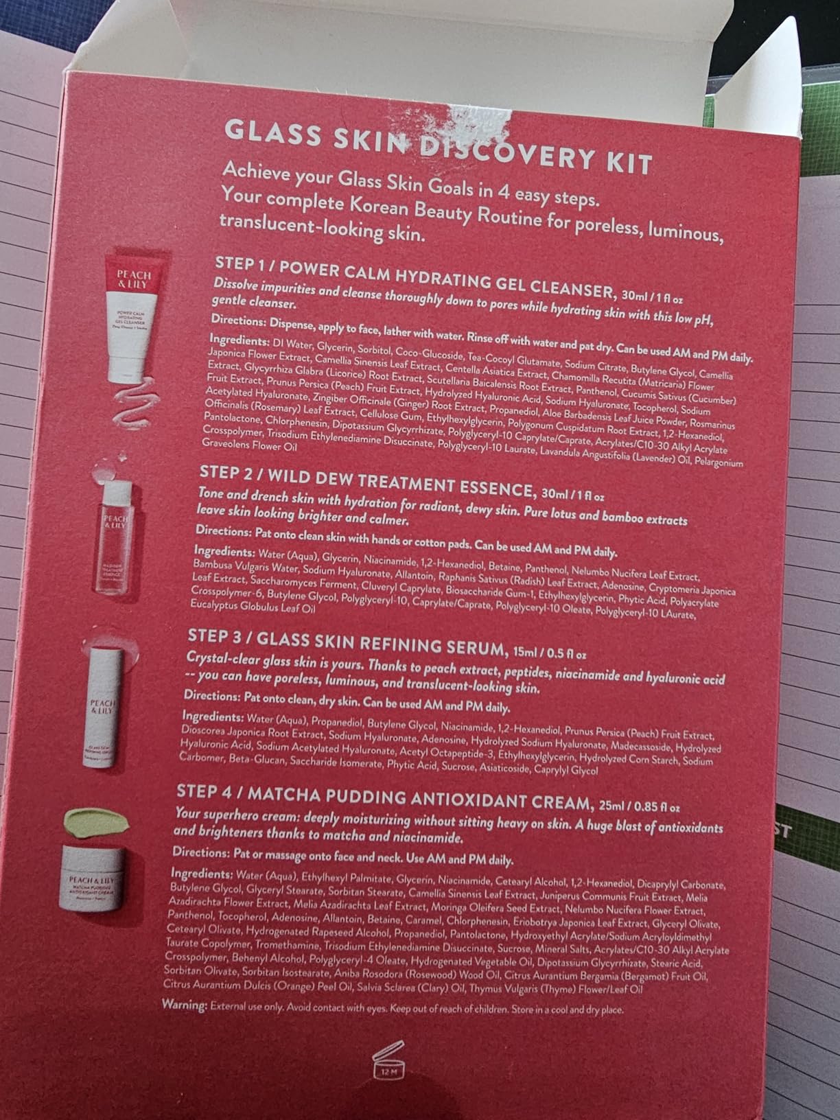 Peach & Lily - Glass Skin Discovery Kit (4 Products) - 1 Cleanser, 1 Essence, 1 Serum & 1 Cream - Skin Care Set - Acne Routine - Travel Essentials - Self Care - Vegan & Cruelty Free - Korean Beauty customer photo 1