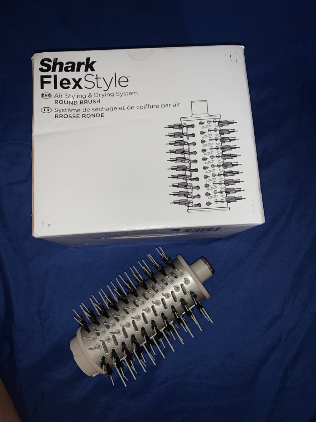 Shark FlexStyle Round Hot Air Brush Attachment for Blow Dryers, Hair Styling Tool for Straight, Wavy, Curly, and Coily Hair, Stone customer photo 2
