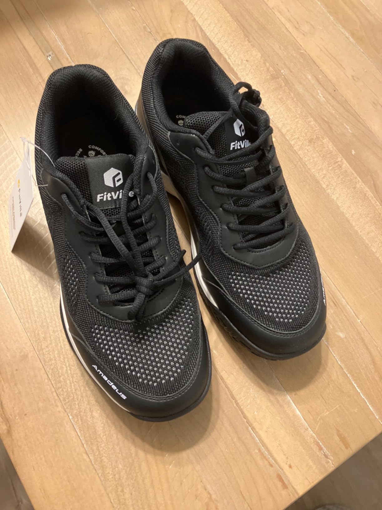 FitVille Wide Pickleball Shoes for Men Tennis Shoes Sneakers for All Court Racquetball Athletic Shoes for Racquet Sport | Arch Support & Wide Toe Box customer photo 1