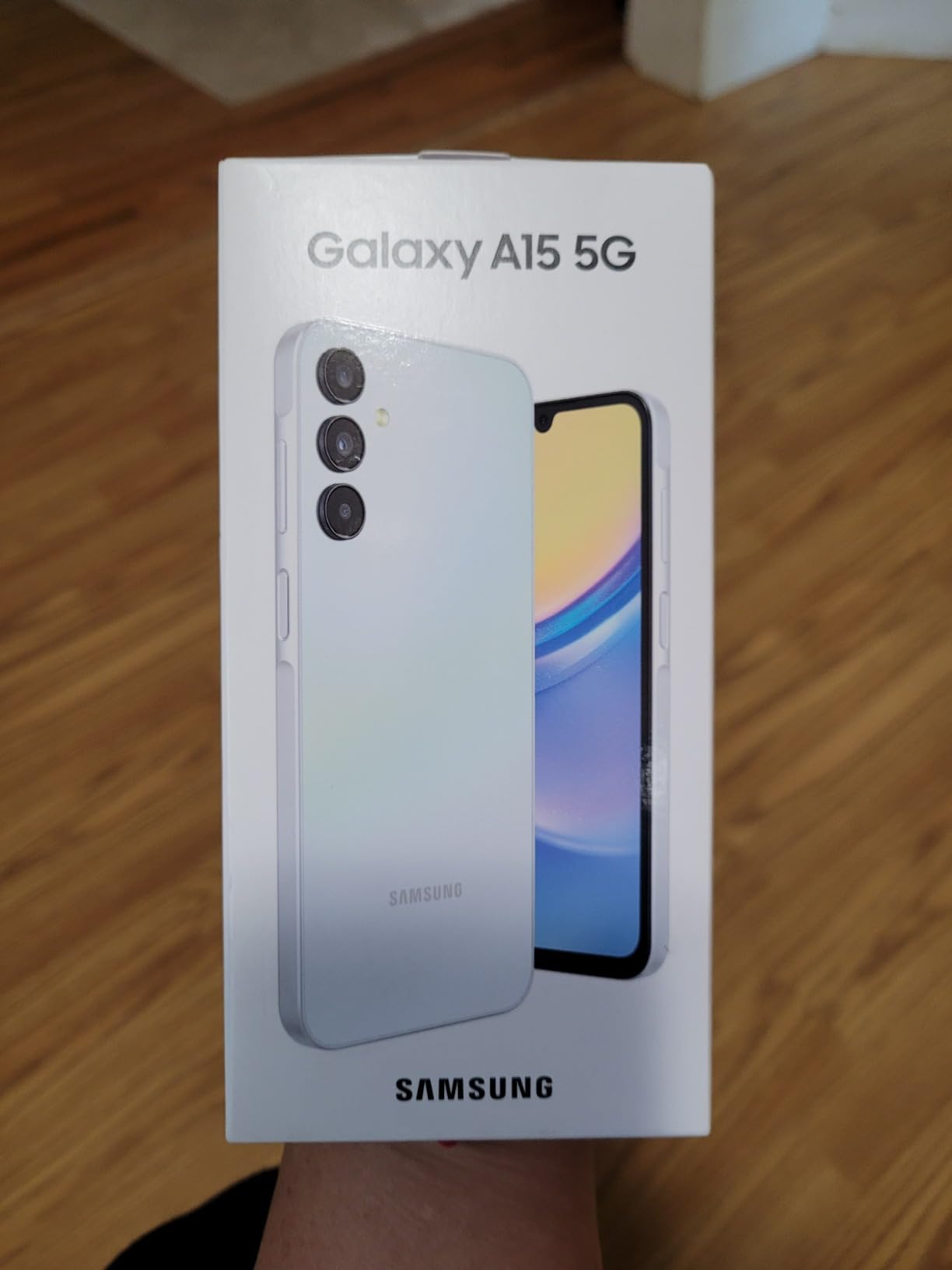 SAMSUNG Galaxy A15 5G A Series Cell Phone, 128GB Unlocked Android Smartphone, AMOLED Display, Expandable Storage, Knox Security, Super Fast Charging, Hi-Res Camera, US Version, 2024, Blue Black customer photo 1