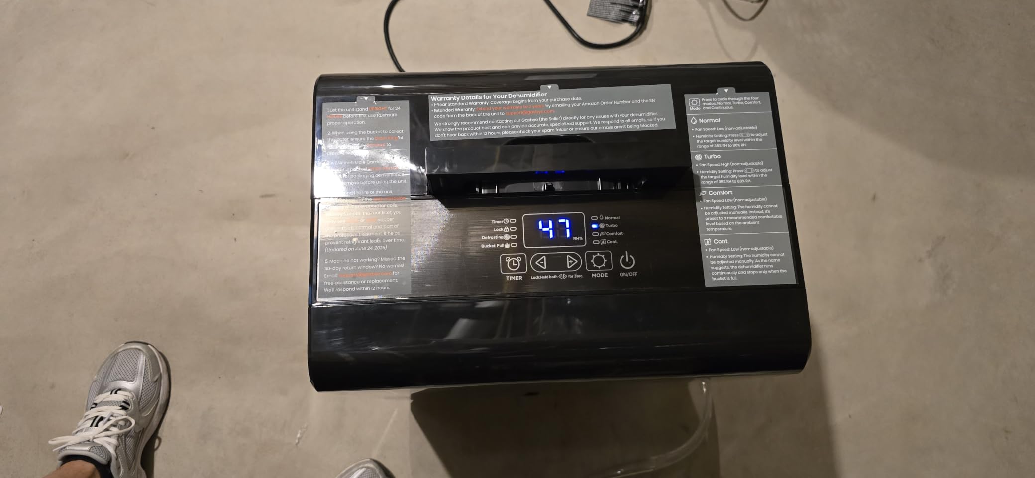 Gasbye 6000 Sq.Ft 2026 Energy Star Dehumidifier for Basement Max 115Pints/D customer photo 1