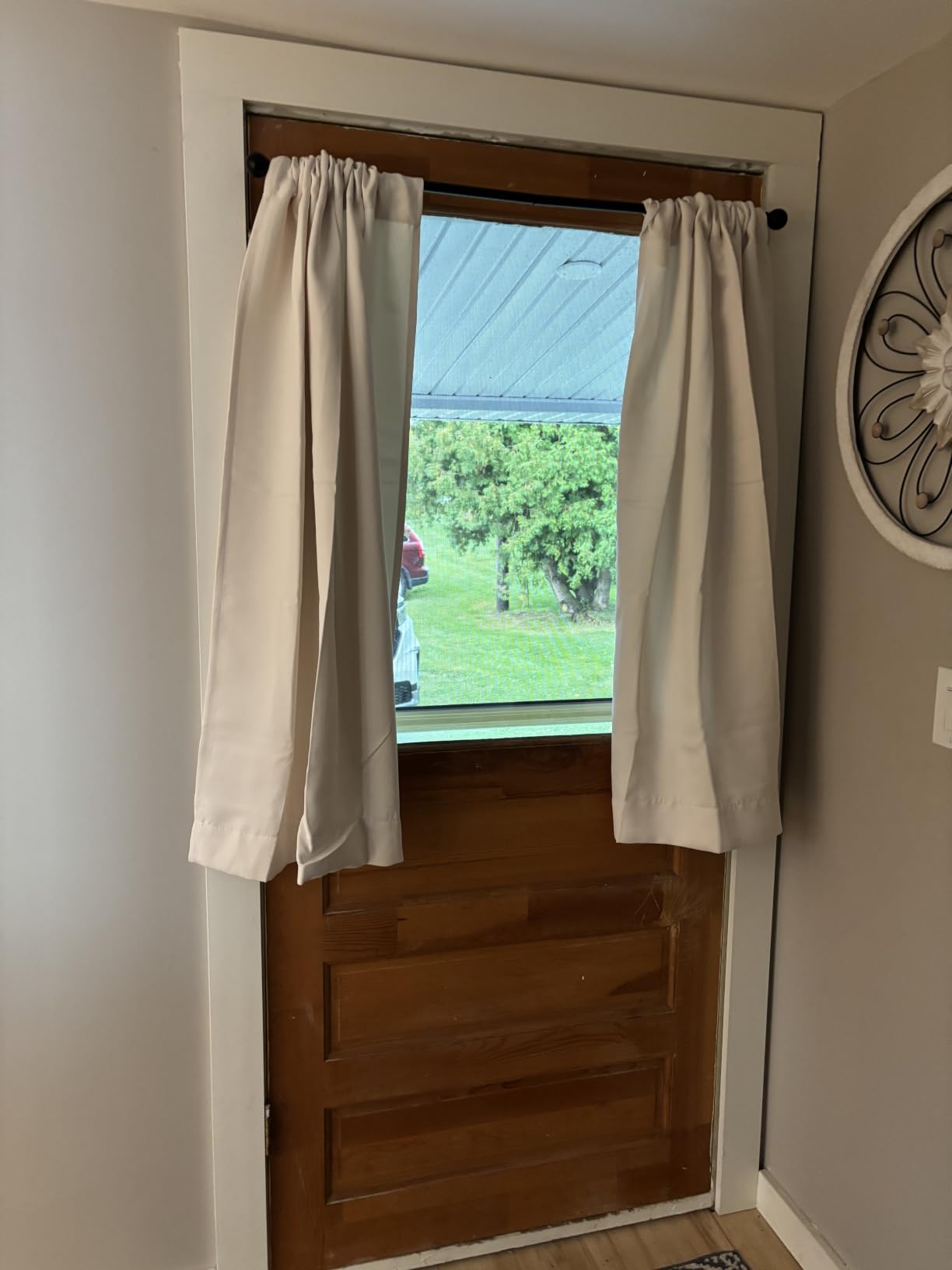 Simplebrand Ava Sage Green Blackout Curtains for Bedroom 63 Inch Length 2 Panels Set, Solid Thermal Insulated Energy Saving Rod Pocket Window Treatment Curtains Blackout Drapes, W40 x L63 Inch, Sage customer photo 2