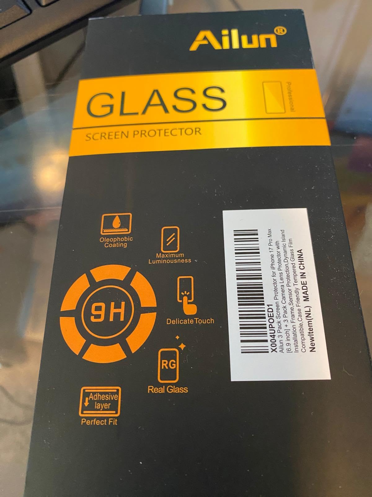 Ailun Screen Protector + Camera Lens Protector for iPhone 16 Pro, 3+3 Pack customer photo 1
