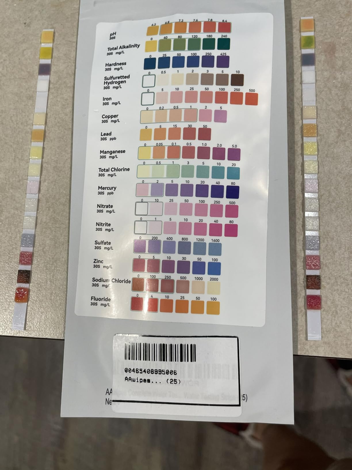 AAwipes Complete Water Testing Kits for Drinking Water 25 Strips Bag Pack 16 in Well, Tap, Drinking Water, City Water Testing Strips (25) customer photo 1