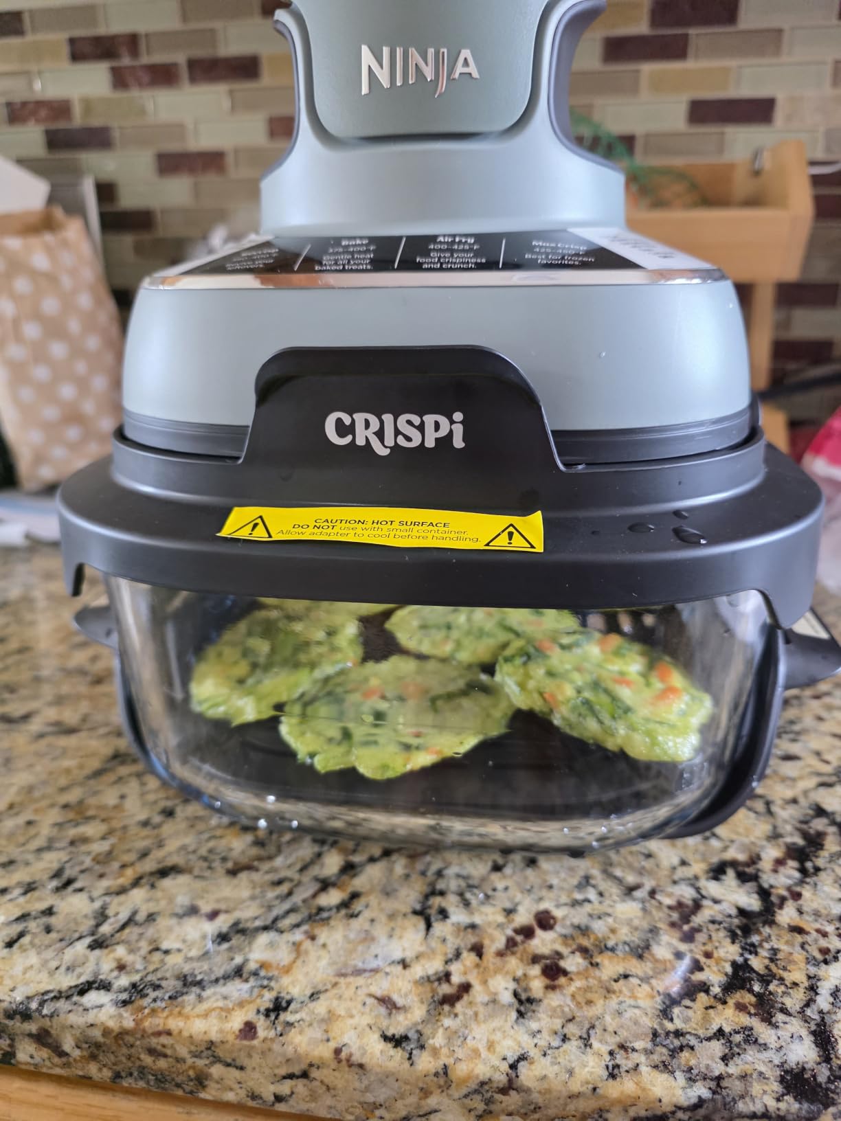 Ninja Crispi Glass Air Fryer, 4-in-1, Stone, FN101ST customer photo 1