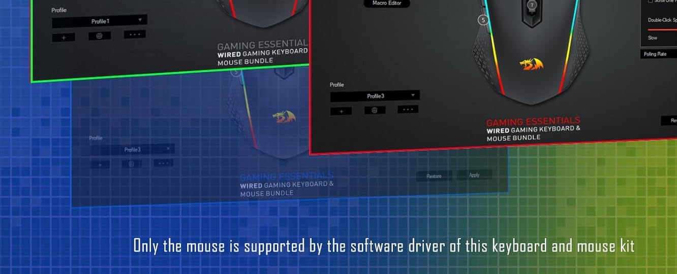 Redragon Updated S107 Gaming Keyboard and Mouse, RGB Gaming Keyboard and 10000 DPI Mouse Combo with 25-Key Anti-Ghosting, 1K Hz Programmable Mice with Software, Plug & Play to PC, Laptop [Upgrade] customer photo 2