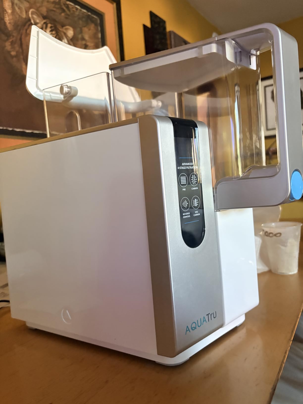 AquaTru Water Purification Unit - Certified NSF/ANSI Standards, Removes 84 Contaminants, No Plumbing Required, Cost-Effective, Environmentally Friendly customer photo 2