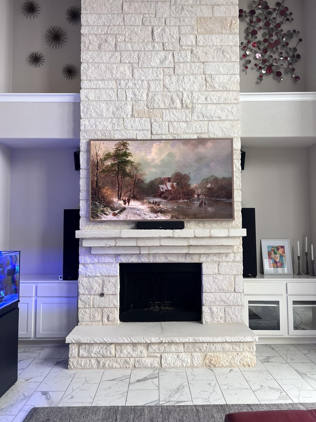 Hisense 85-Inch Class QLED 4K S7N CanvasTV Series Dolby Vision HDR Google Smart TV (85S7N) - 144Hz, Art Mode, Anti-Glare Panel, Hi-Matte Display, UltraSlim Wall Mount & Frame Included customer photo 1