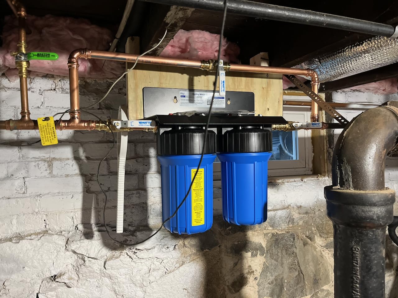 iSpring PFAS & Heavy Metals Whole House Water Filter System, SGS-Tested to Reduce 99% PFAS, 2-Stage Filtration Removes Lead, Heavy Metals, Chlorine, Sediment & Odor, 1” Inlet/Outlet Model: WGB21B-PFKS customer photo 2