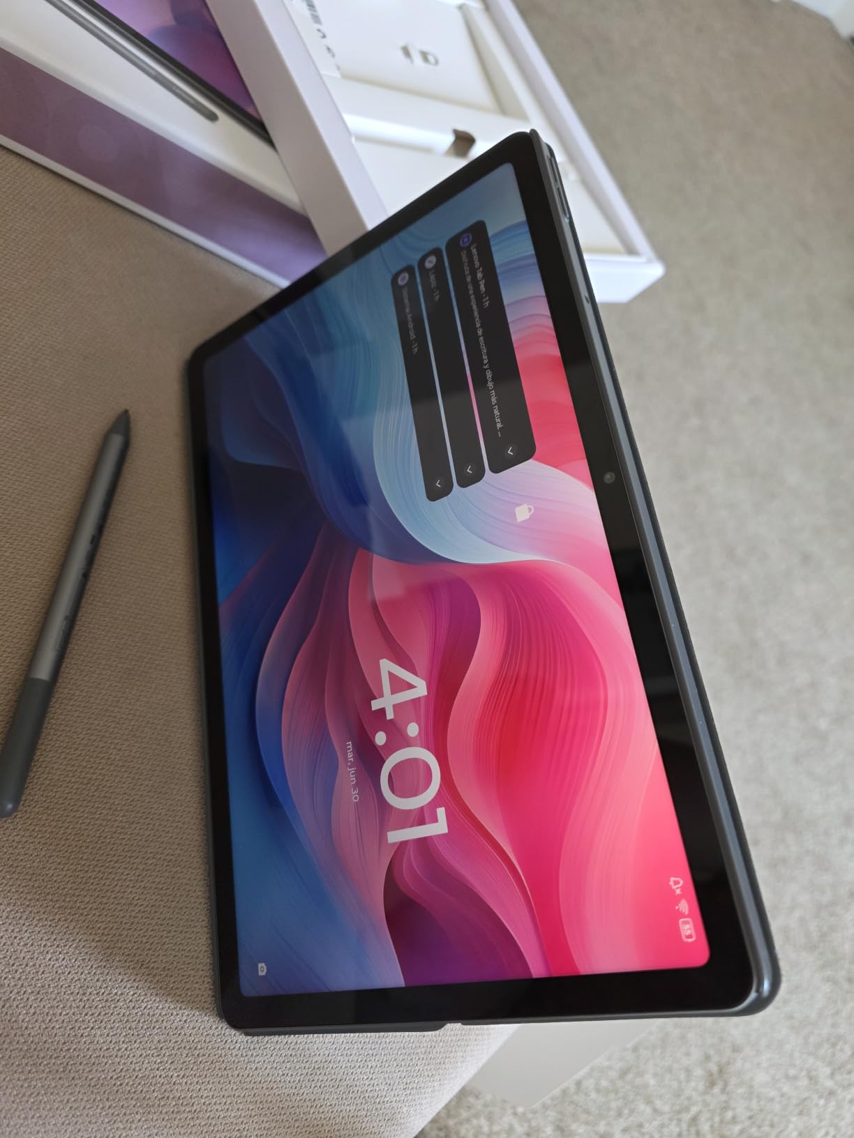 Lenovo Idea Tab - College Tablet - 11″ 2.5K IPS Touchscreen Display - 90Hz - MediaTek Dimensity 6300-4 GB Memory - 128 GB Storage - Integrated Arm Mali-G57 MC2 - Tab Pen and Folio Case customer photo 1