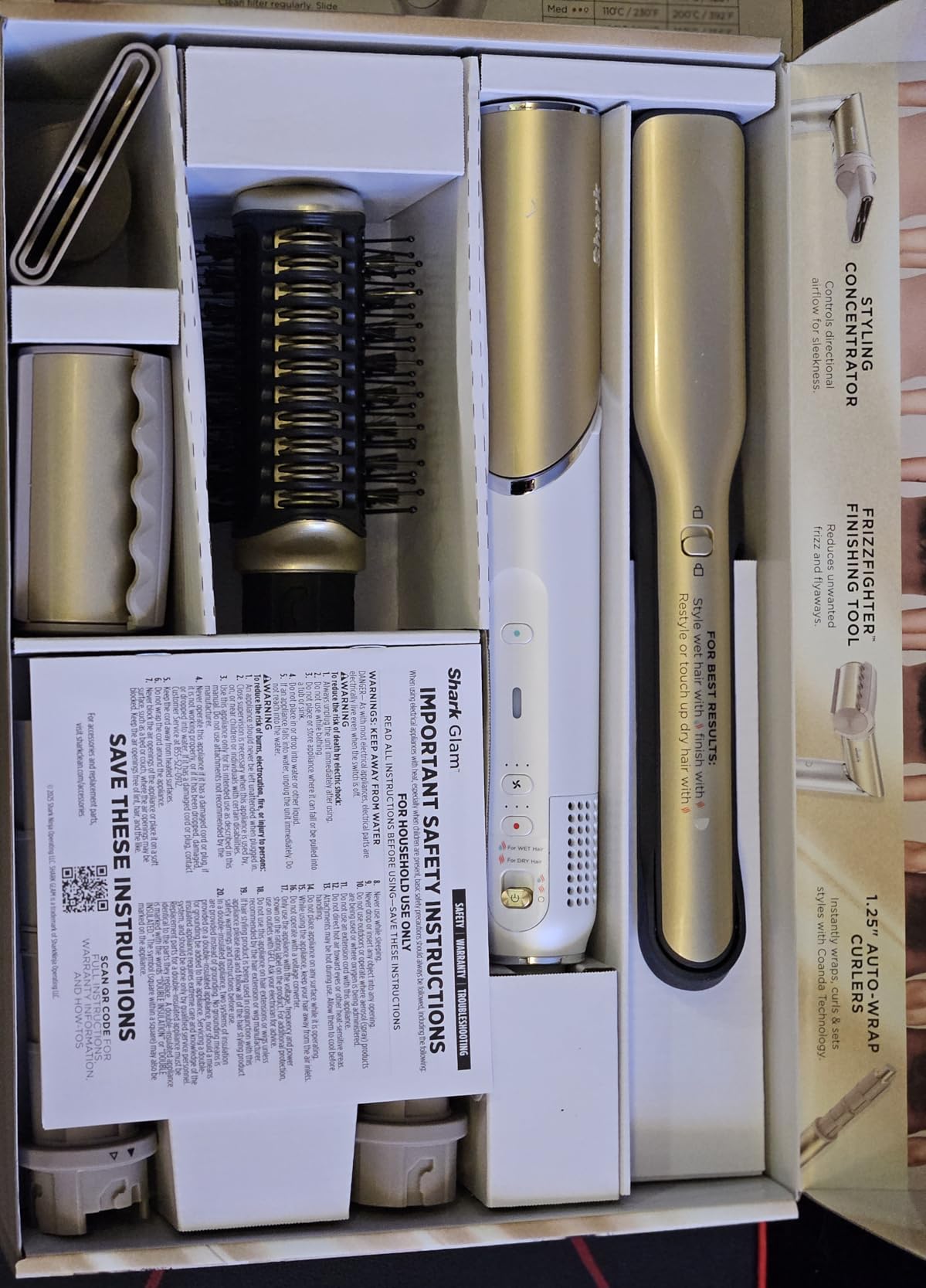Shark FlexStyle Glam, Ceramic+Powerful Air Styling & Drying System, HD6051S customer photo 1