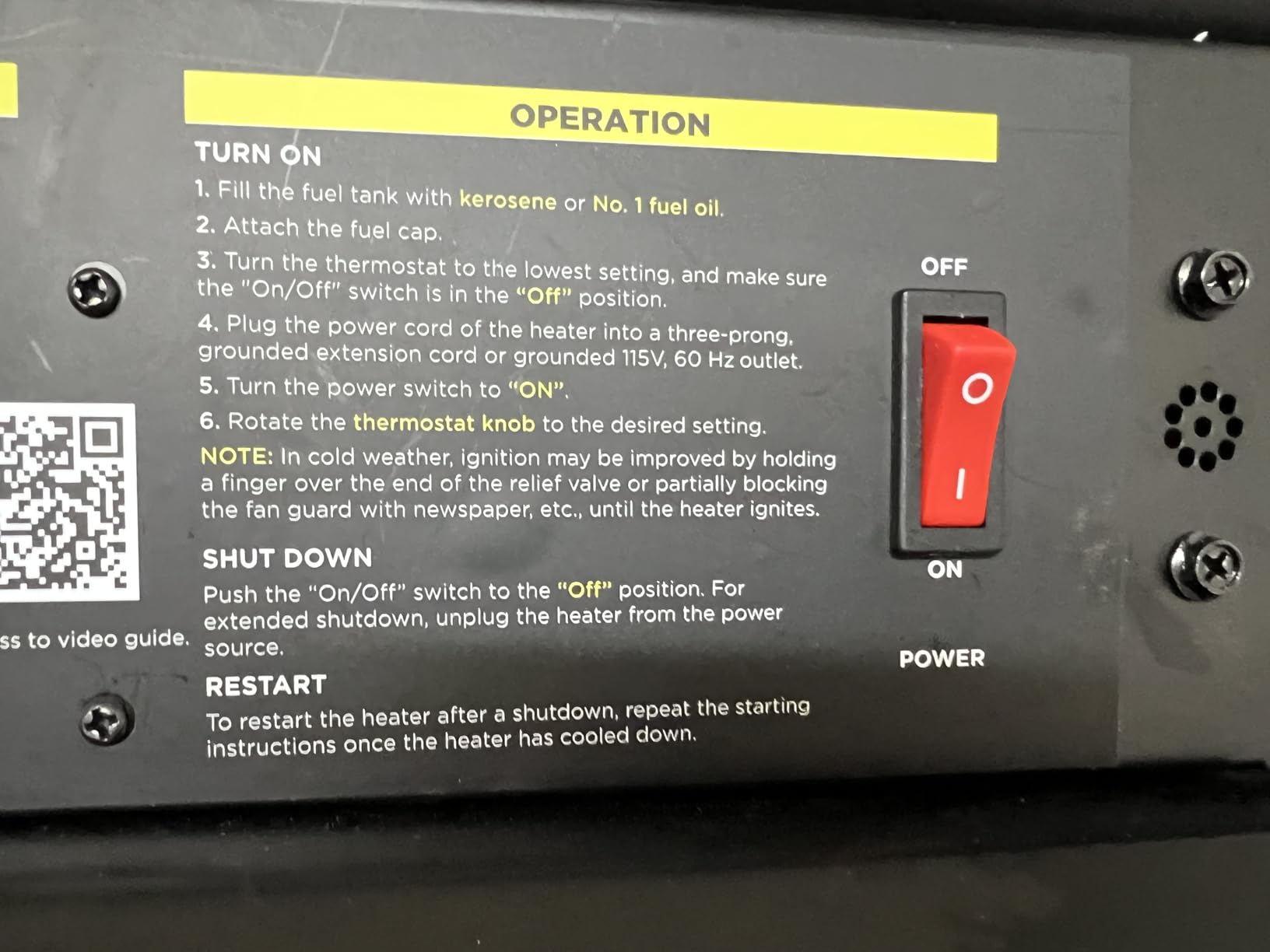 InoKraft 80,000 BTU Kerosene Forced Air Heater, Compact Portable Design, LED Thermostat Control, Quiet High-Efficiency Heating, Overheat Protection, CSA Certified for Garage, Barn & Workshop customer photo 1