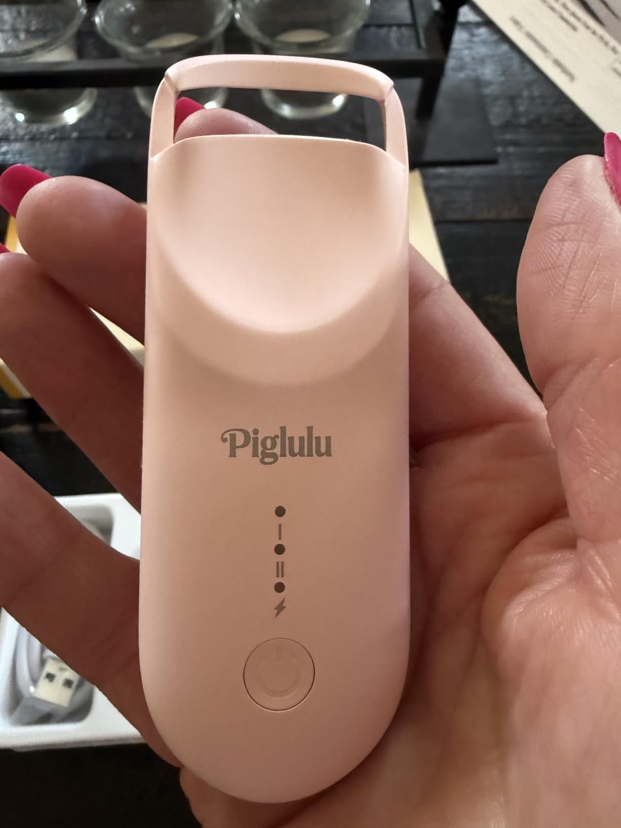 Heated Eyelash Curler,3-Level Temp Mini Travel Electric Lash Curler 10s Heat-3s Curl-24h Hold for Women with Anti-Burn Silicone Pad, Portable Type-C Charging for Long-Lasting Natural Effortless Curves customer photo 1